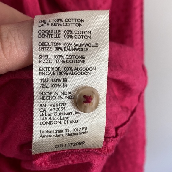 Anthropologie Pilcro Lace Back Western Buttondown Size Medium - Picture 9 of 16